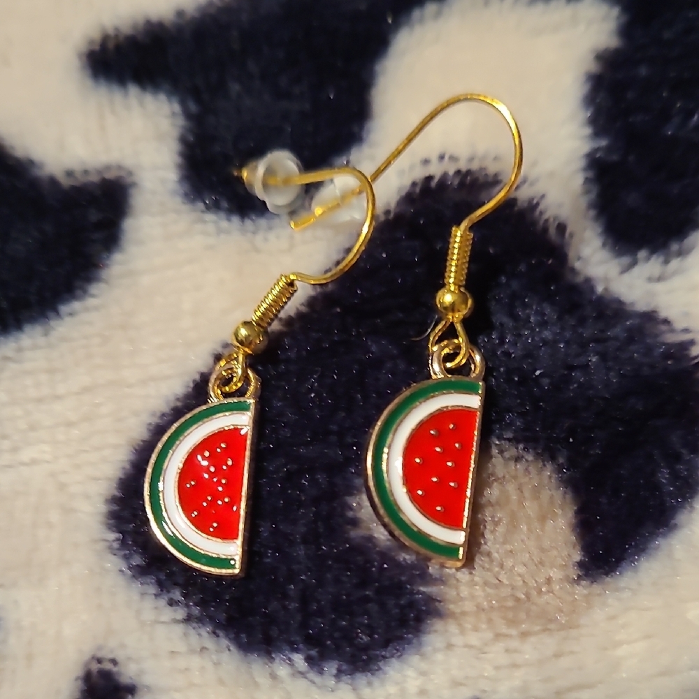 Watermelon Slice Earrings